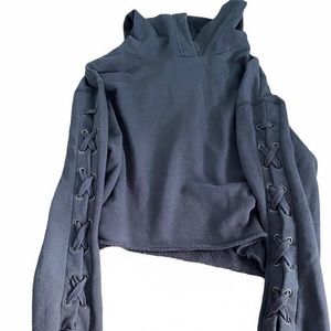 Pink Cropped hoodie